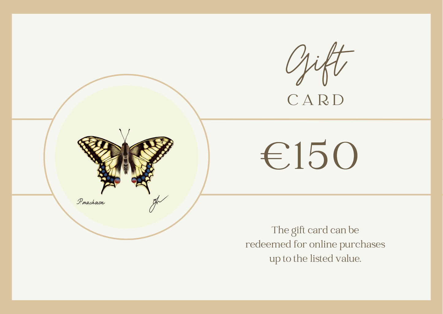 €150 Gift Card: Elevate your art collection with Fiurdelin.com's exceptional natural history prints. Provides ample opportunity to select multiple premium art pieces, from rare vintage flora illustrations to intricate lifestyle accessories celebrating nature's sophistication.