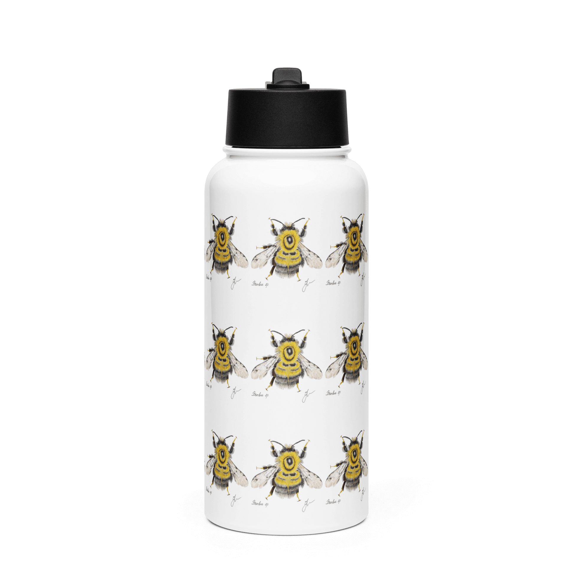 Charming Bumblebee water bottle featuring playful bee illustrations, perfect as a personalized gift for any occasion.