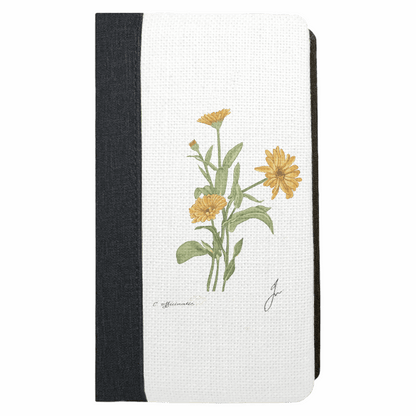 Calendula Officinalis drawing printed on a Notebook