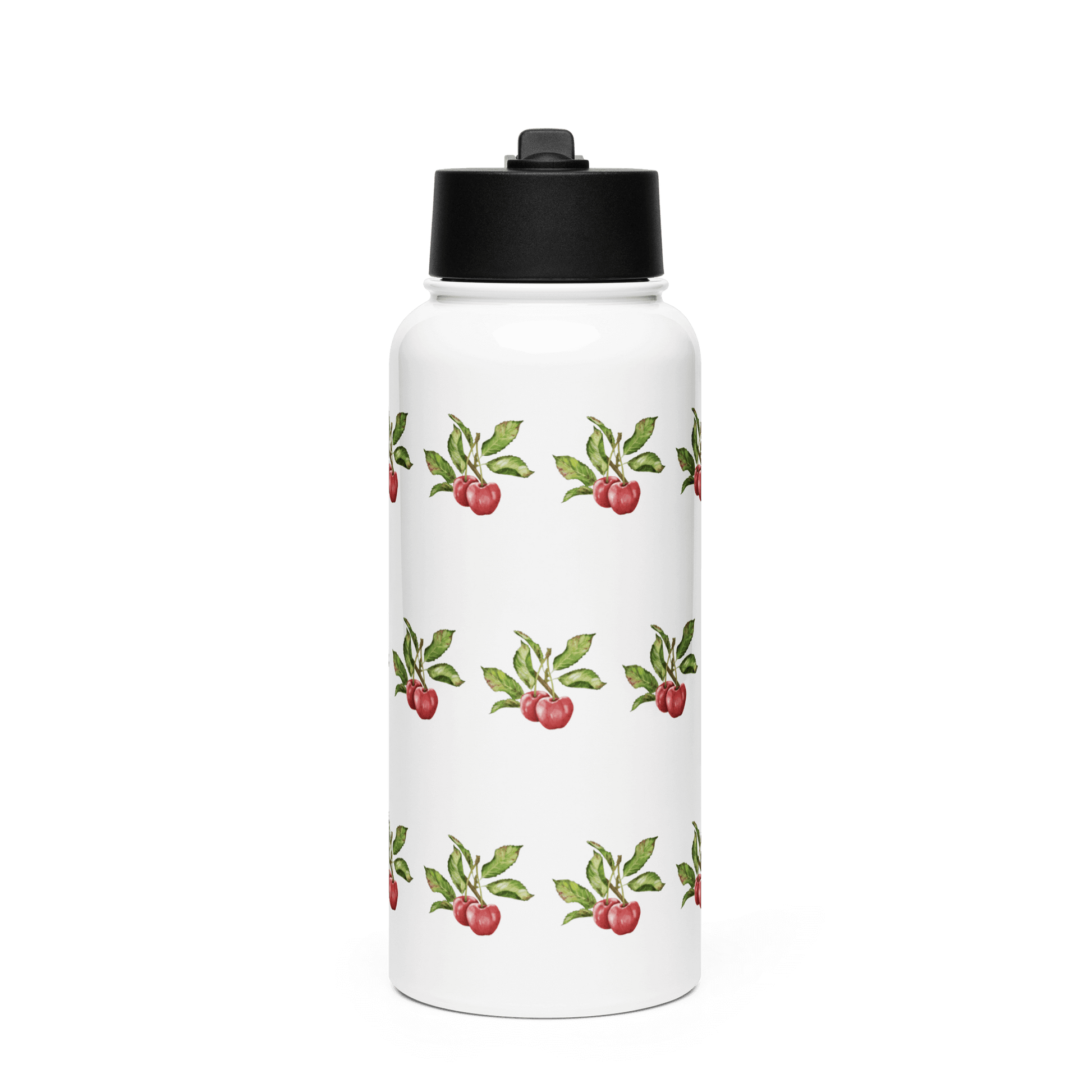 Bright cherry-patterned insulated tumbler, perfect as a unique gift for any occasion or nature lover.