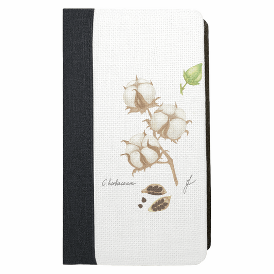 Cotton drawn botanical art printed notebook