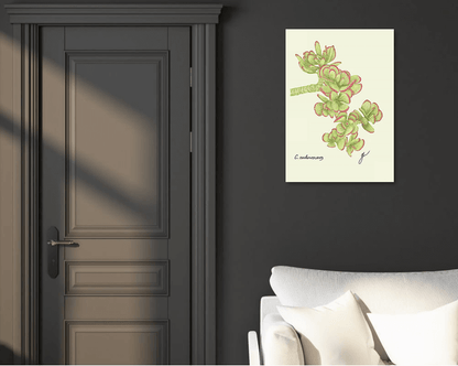 jade fine art print on dark wall